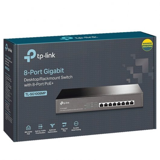 TP-Link TL-SG1008MP Switch de 8 puertos Gigabit con PoE+